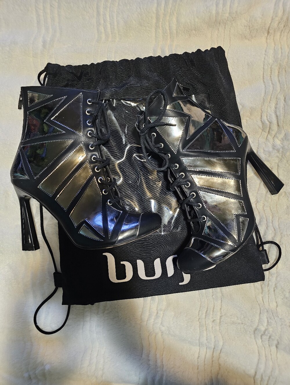 Geometric Burju Dance Heels